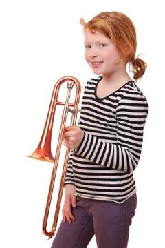 Trombone player Stock Photos