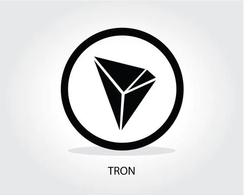 Tron coin logo cryptocurrency vector illustration Stock Illustration