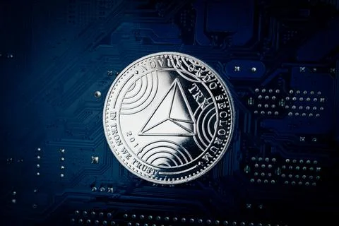 TRON coin Stock Photos