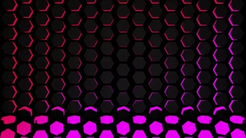 Tron Hexagonal VJ Loops Stock Footage 74234057