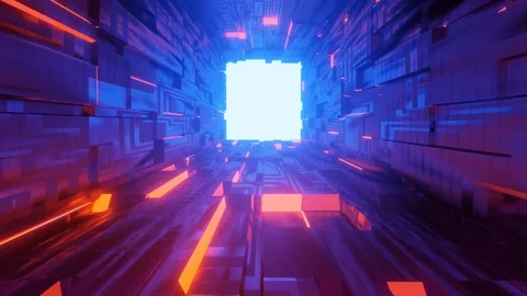 Tron room Stock Footage 123433282