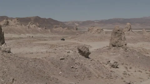 Trona Pinnacles 03 Stock Footage 225731331