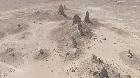 Trona Pinnacles 05 Stock Footage 225736869