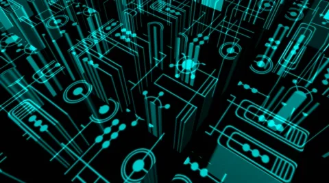 TronTek CubeField Stock Footage 41717767