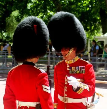 Trooping the colour Stock Photos