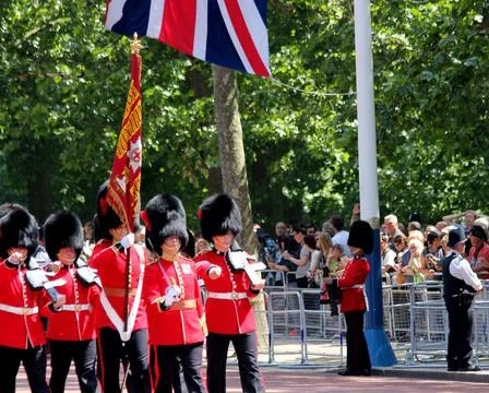 Trooping the colour Stock Photos