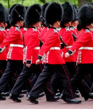 Trooping the colour Stock Photos