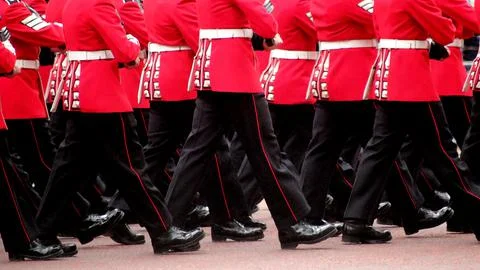 Trooping the colour Stock Photos