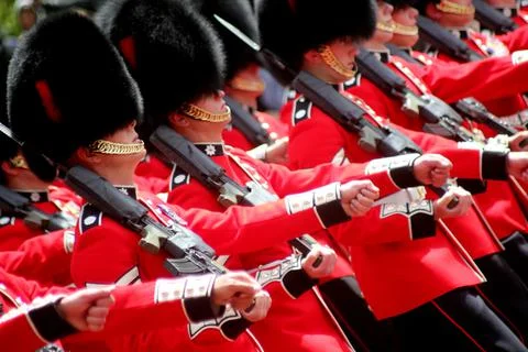 Trooping the colour Stock Photos