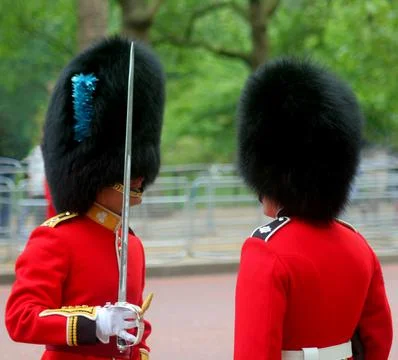 Trooping the colour Stock Photos