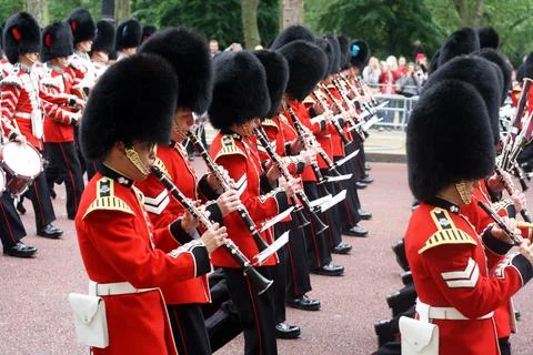 Trooping the colour Stock Photos