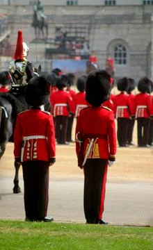 Trooping the colour Foto stock