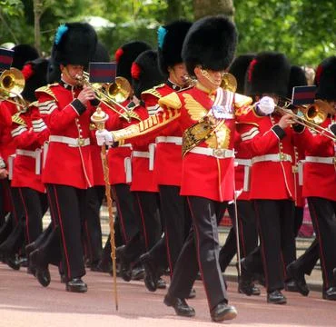 Trooping the colour Stock Photos