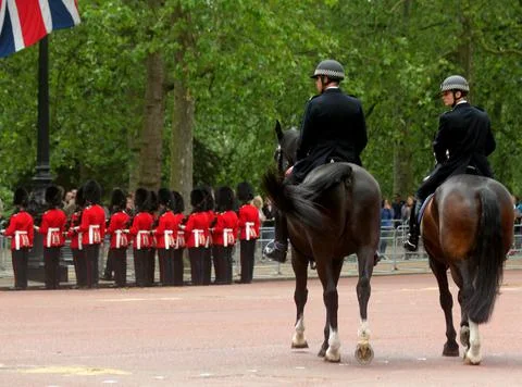 Trooping the colour Stock Photos