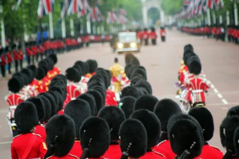 Trooping the colour Stock Photos