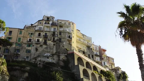 Tropea hills panorama Stock Footage 140966595
