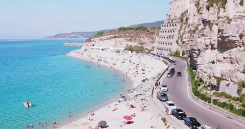 Tropea panoramic high view, Calabria, Italy. Stock-Footage 156494028