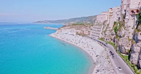 Tropea panoramic high view, Calabria, Italy. Stock-Footage 156889643