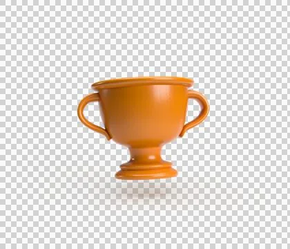 Trophie bronze 3d render Stock Illustration