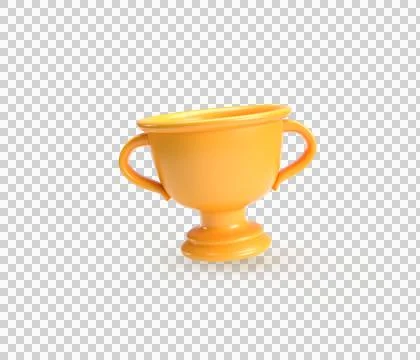 Trophie silver 3d render Stock Illustration
