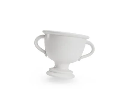 Trophie Silver 3d render Illustrazione stock