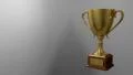 Trophy award ceremony intro with space for title text nomination gold cup HD Footage