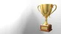 Trophy award ceremony intro with space for title text nomination gold cup HD Footage