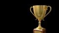 Trophy award ceremony intro with space for title text nomination 4K 4k or 4k+ Resolution