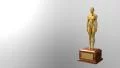 Trophy award ceremony intro with space for title text nomination 4K 4k or 4k+ Resolution