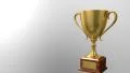 Trophy award ceremony intro with space for title text nomination 4K 4k or 4k+ Resolution