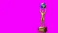 Trophy award ceremony intro with space for title text nomination 4K 4k or 4k+ Resolution
