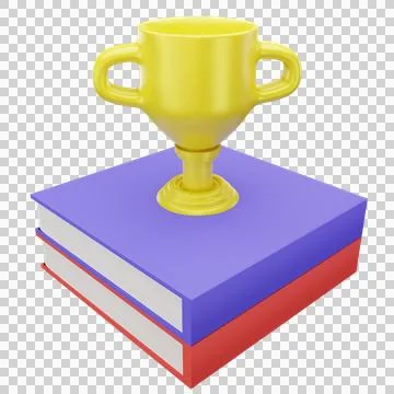 A trophy with a back to school Stock Illustration