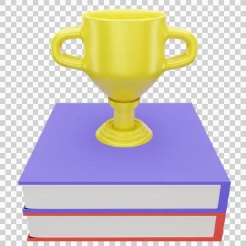 A trophy with a back to school Stock Illustration