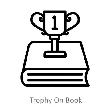 Trophy On Book Stock Illustration
