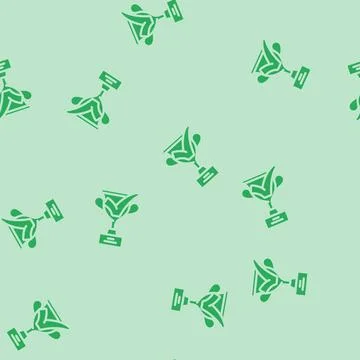 Trophy check mark glyph vector seamless pattern イラスト素材
