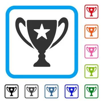 Trophy Cup Framed Icon Stockillustratie