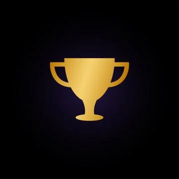 Trophy cup graphic template Stock Illustration