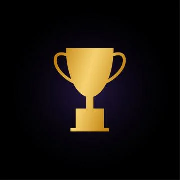 Trophy cup graphic template Stock Illustration