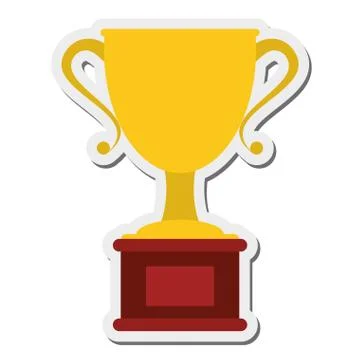 Trophy cup icon Stock Illustration