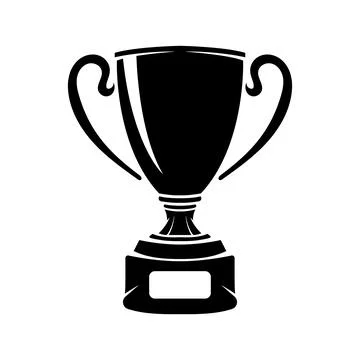 Trophy cup icon logo vector Stock Illustration