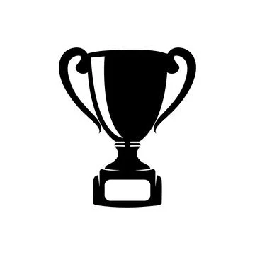 Trophy cup icon logo vector Stock Illustration