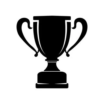 Trophy cup icon logo vector Stock Illustration