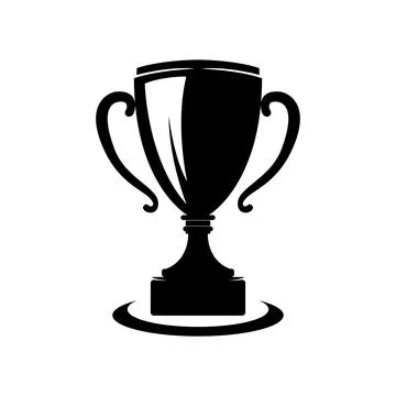 Trophy cup icon logo vector Stock Illustration