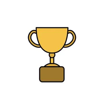 Trophy cup icon, vector illustration Stock Illustration
