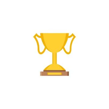 Trophy cup icon. Vector illustration design. Stock Illustration