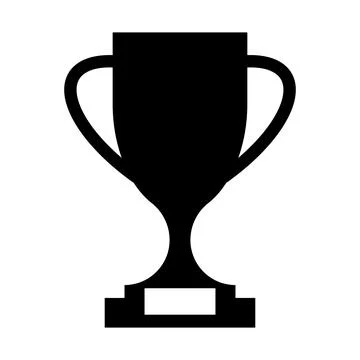 Trophy cup icon. Winner cup symbol Stock Illustration