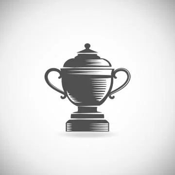 Trophy cup Illustrazione stock