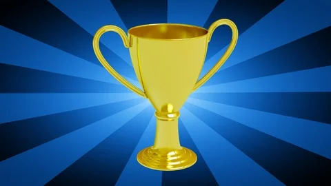 Trophy cup. Looping footage has 4K resolution. 3D Illustration. Stock Footage 116049296