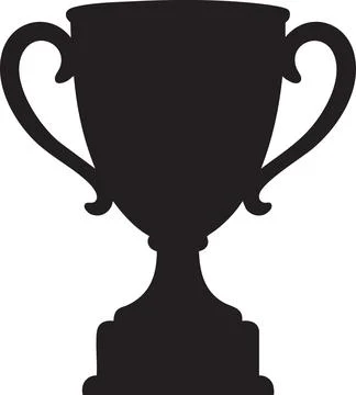 Trophy Cup Silhouette Icon Illustrazione stock