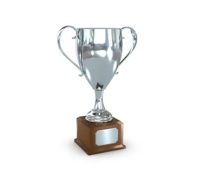 Trophy cup silver perspective Stock Illustration